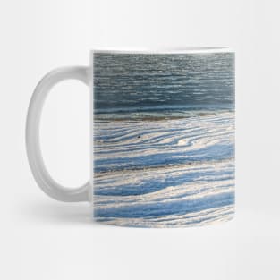 Beach Covered in Snow Mug